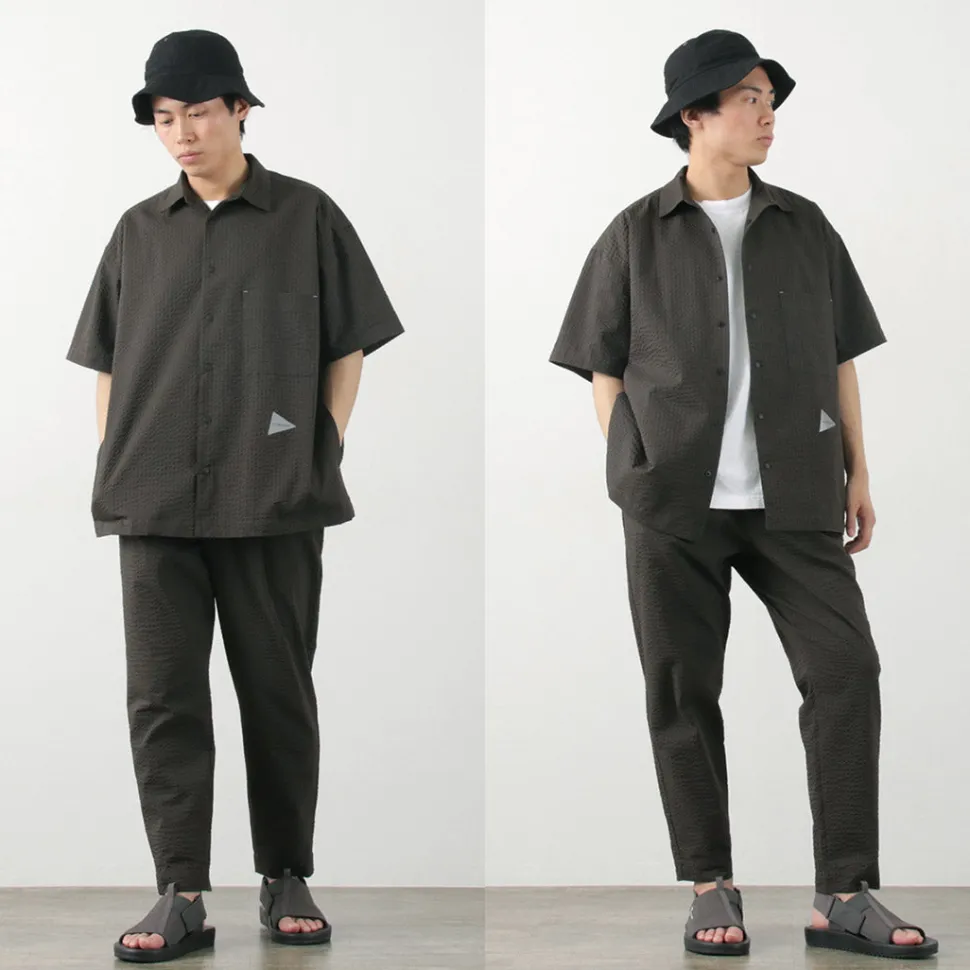 AND WANDER / Dry Soft Seersucker Pants