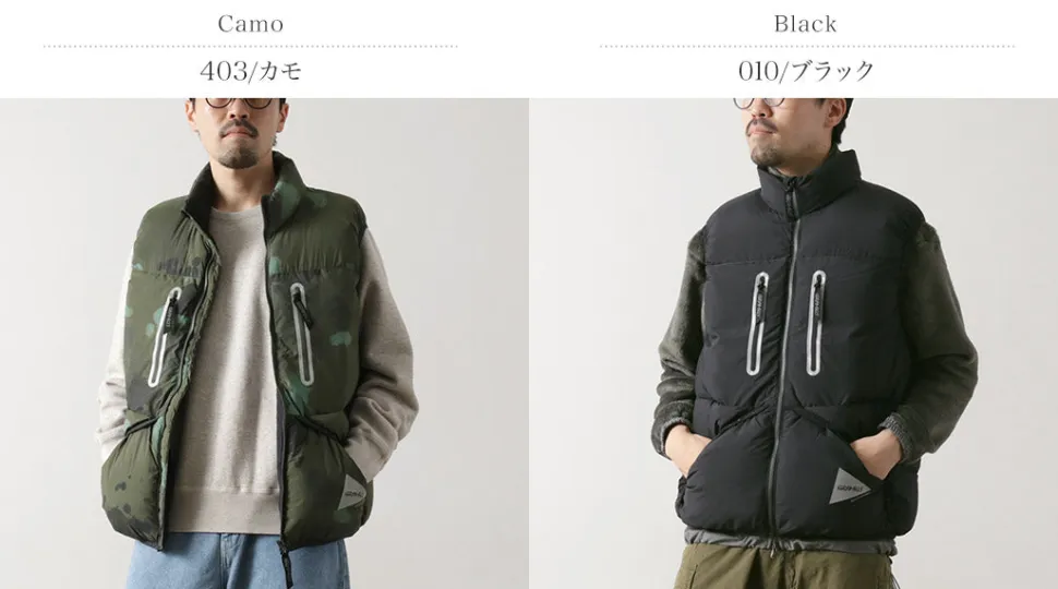 AND WANDER / Gramicci Down Vest