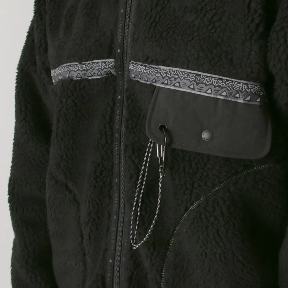 AND WANDER / Gramicci Jacquard Tape Fleece Jacket