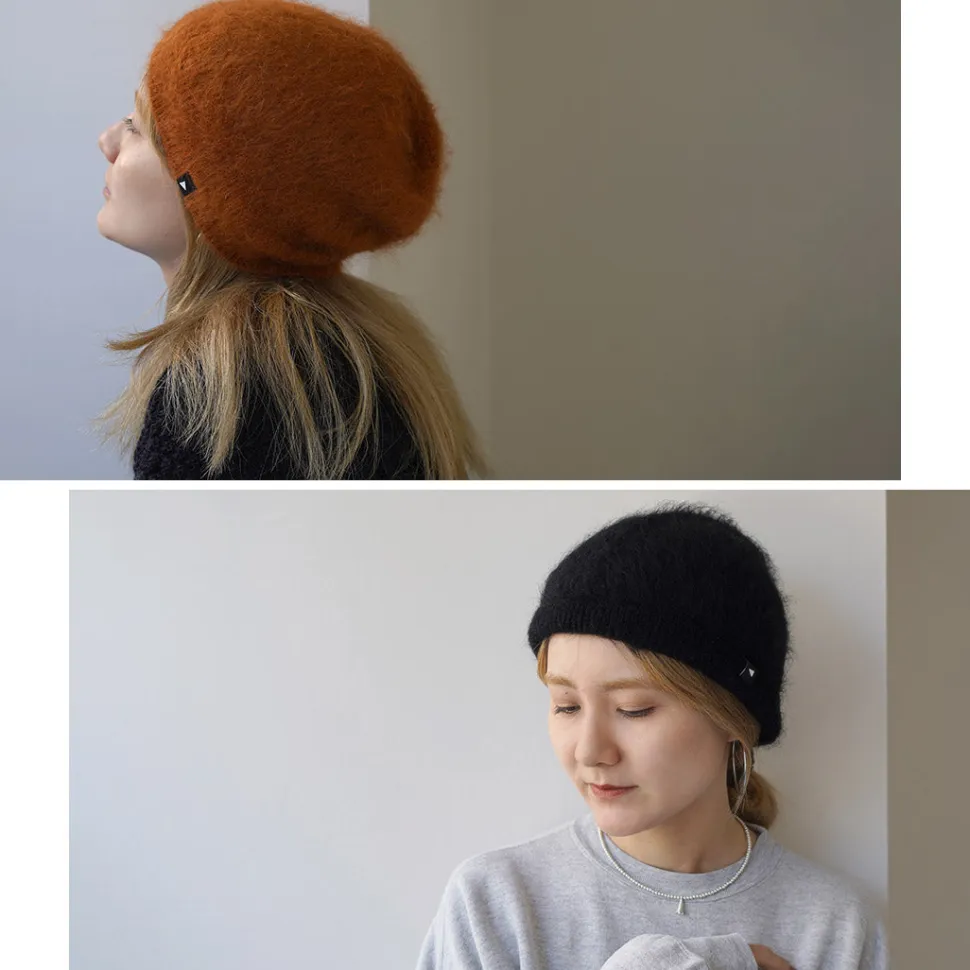 AND WANDER / Mohair Wool Knit Cap