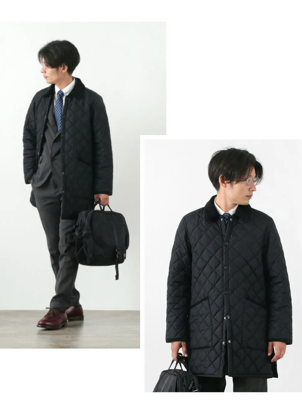 BARBOUR / Ritzdale long nylon quilted jacket