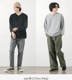 BARNS / Big Cozun knitiing Concho Long Sleeve T-Shirt