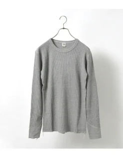 BARNS / BR-3050 Big Waffle Long Sleeve Thermal / T-shirt
