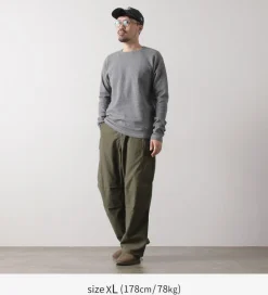 BARNS / Heavy Spun Milled Fabric Long Sleeve T-Shirt