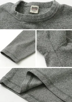 BARNS / Heavy spun milled fabric 6.5/10 sleeve T-shirt