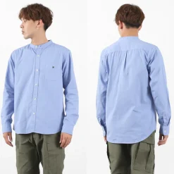 BARNS / Ox Band Collar Shirt