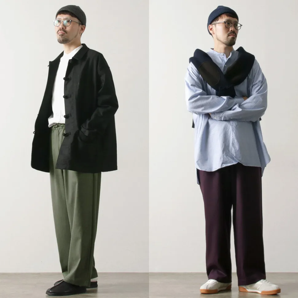 BASISBROEK / MOREMO Wide Pants High Count Flannel