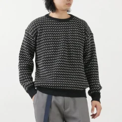 BINGHAMTON KNITTING COMPANY / Birds Eye Crew Sweater