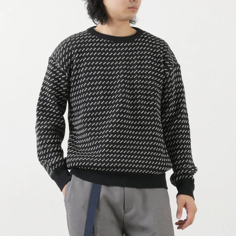 BINGHAMTON KNITTING COMPANY / Birds Eye Crew Sweater