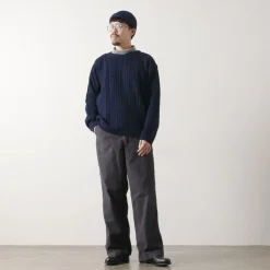 BINGHAMTON KNITTING COMPANY / Fisherman Pullover Cotton Knit