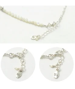 CHALISA T.. / Round Shell Wrap Anklet/Karen Silver Flat Beads