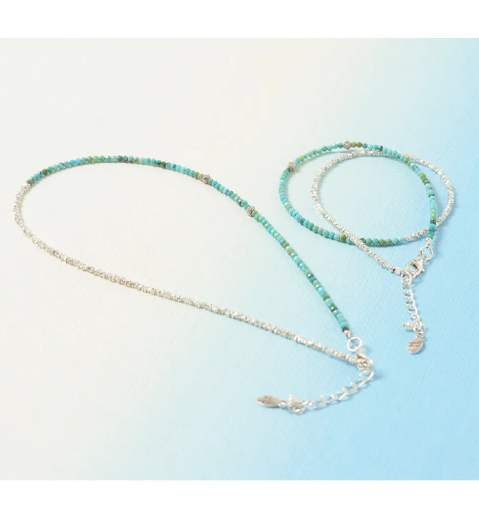 CHALISA T.. / Turquoise W Wrap Bracelet Karen Silver