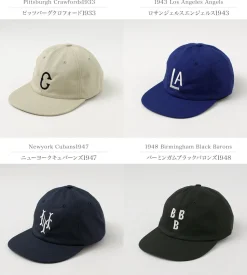 COOPERSTOWN BALL CAP / Cotton Hard Visor Cap