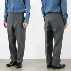 D.C.WHITE / Wool Melton Tapered Trousers