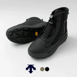 DESCENTE / High Cut Side Zip Lace Up Boots