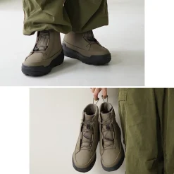 DESCENTE / High Cut Side Zip Lace Up Boots
