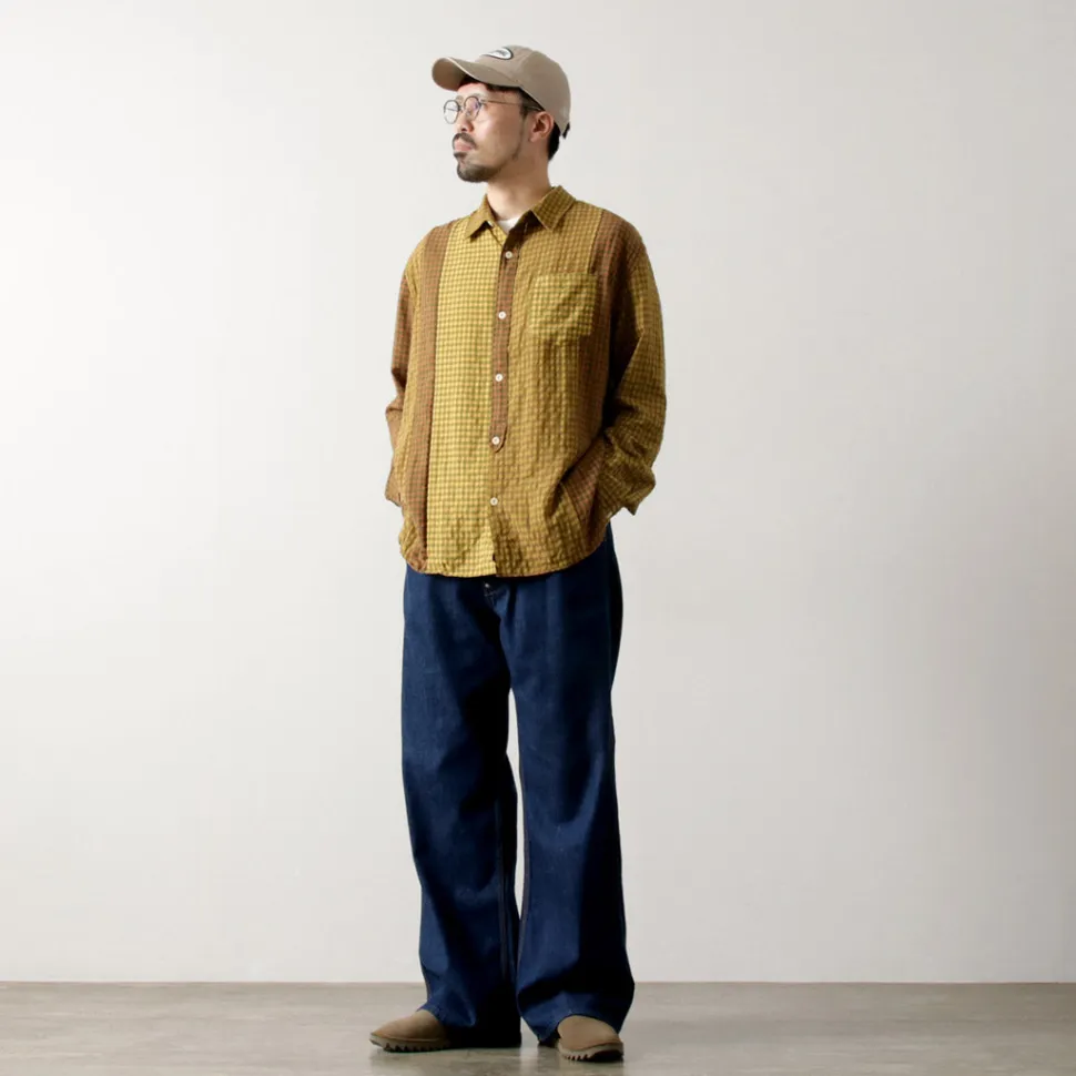 DIP/DZT / Checked combination shirt