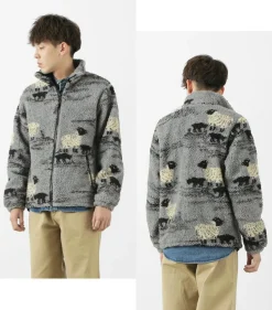 FARFIELD ORIGINAL / Jacquard Woven Boa Fell Jacket