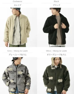 FARFIELD ORIGINAL / Jacquard Woven Boa Fell Jacket