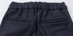 FLISTFIA / Denim Wide Tuck Trousers