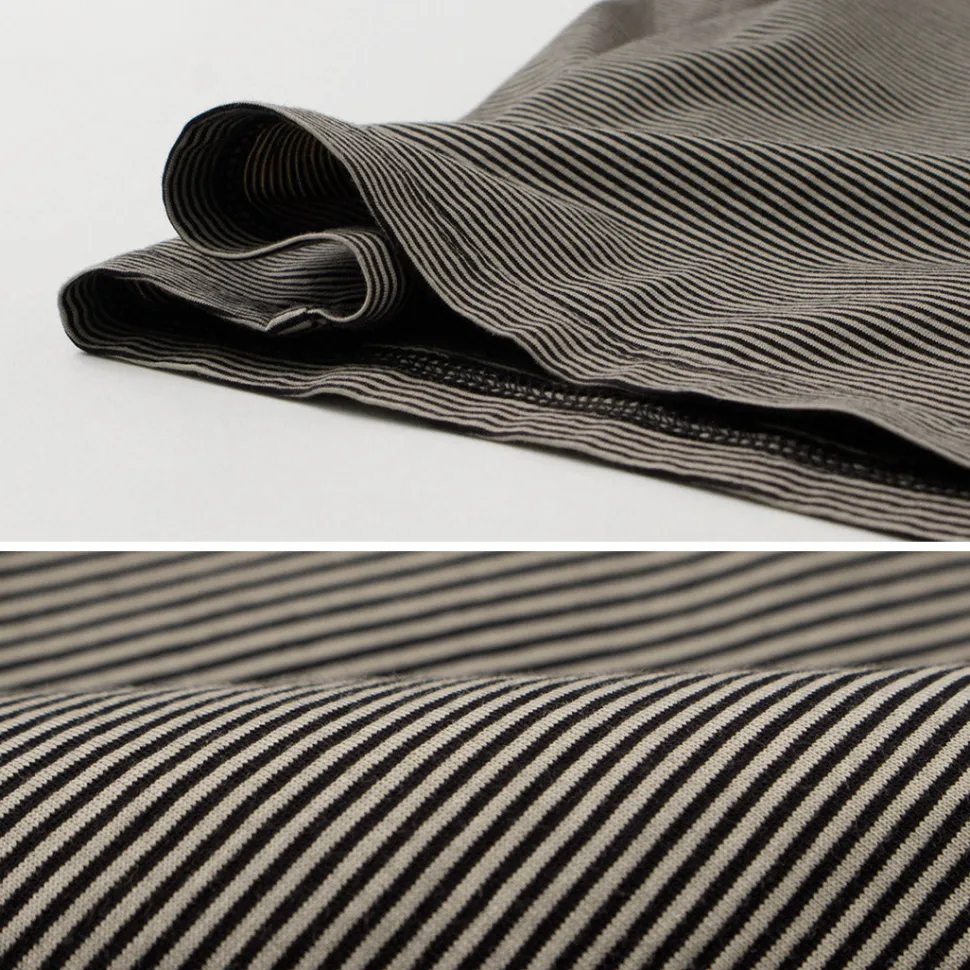 FLISTFIA / Loose fit Striped crew neck T-shirt