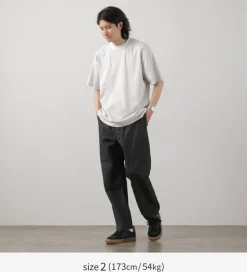 FLISTFIA / Loose fit Striped crew neck T-shirt