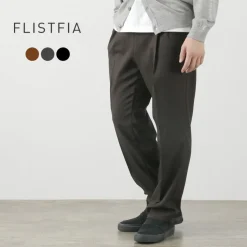 FLISTFIA / Wool-like Tuck Wide Trouesrs