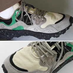 FLOWER MOUNTAIN / Yamano Three Pig Suede and Nylon Sneakers