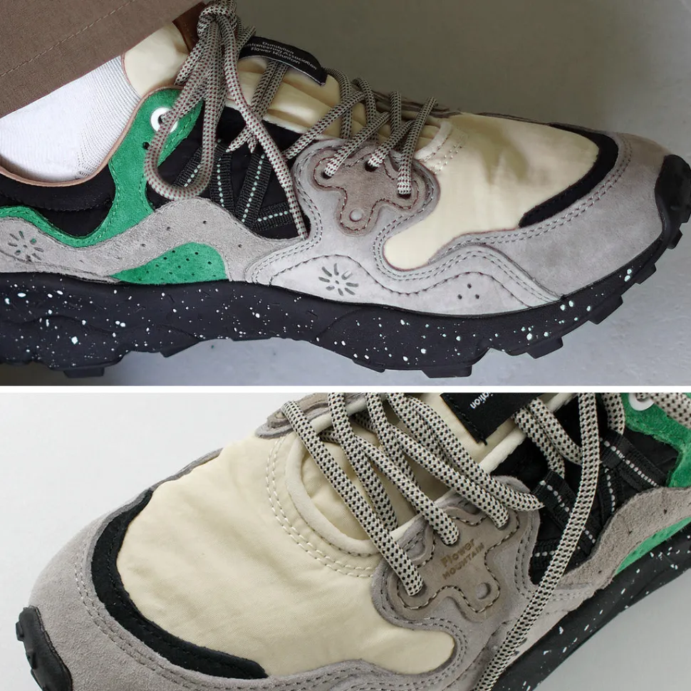 FLOWER MOUNTAIN / Yamano Three Pig Suede and Nylon Sneakers