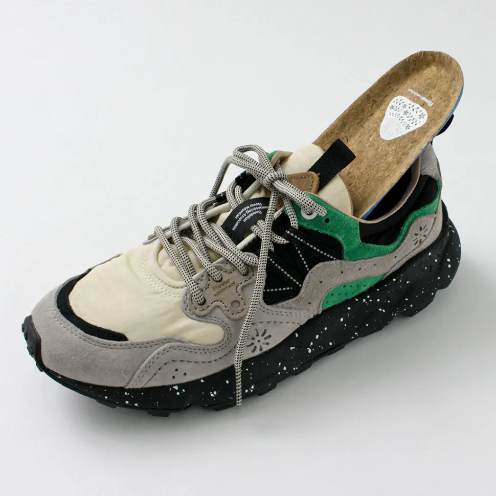 FLOWER MOUNTAIN / Yamano Three Pig Suede and Nylon Sneakers