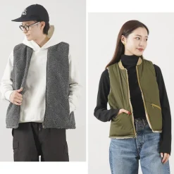 FNOR / Quilted Sheepskin Boa MIL Vest