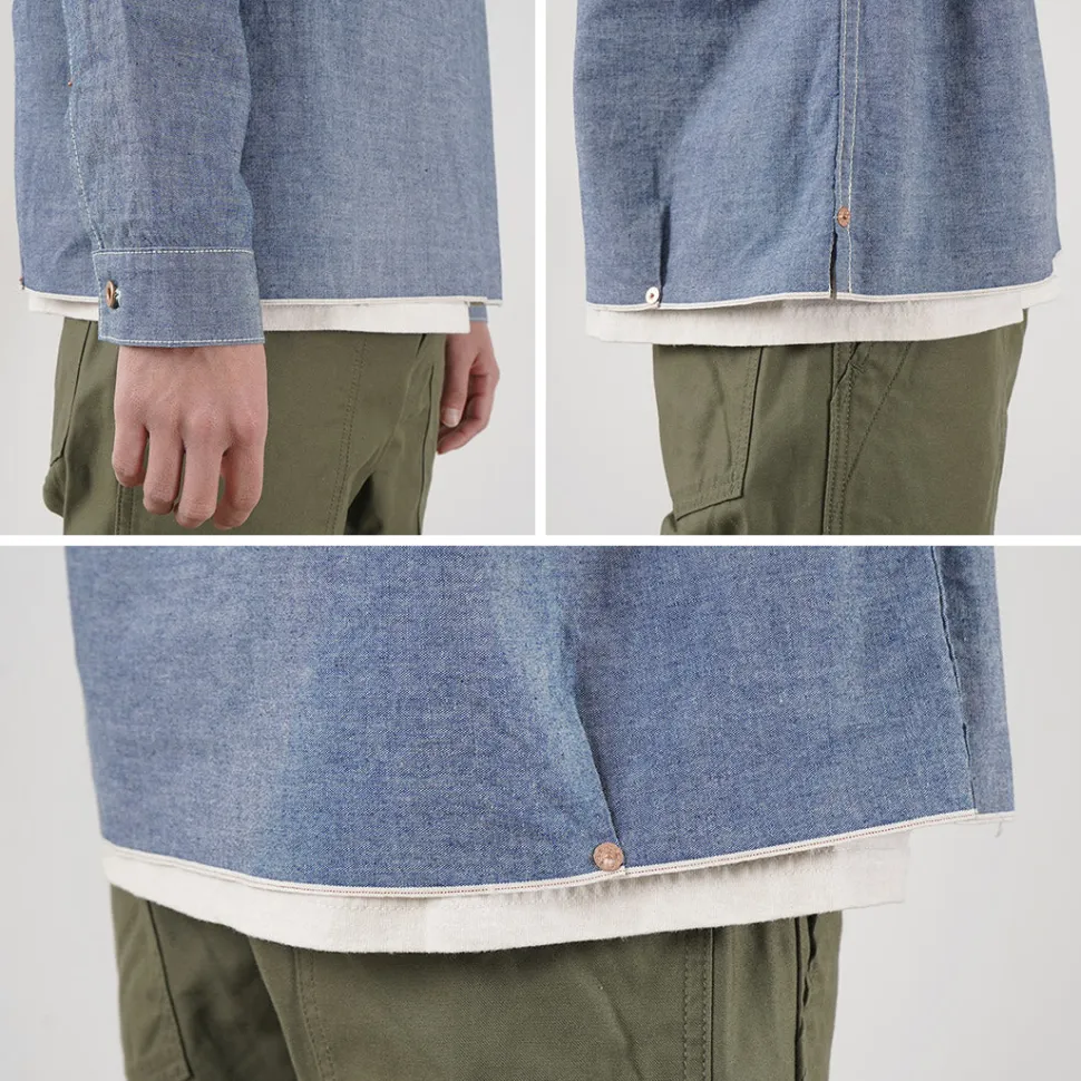 FOB FACTORY / F3487 Chambray pullover shirt