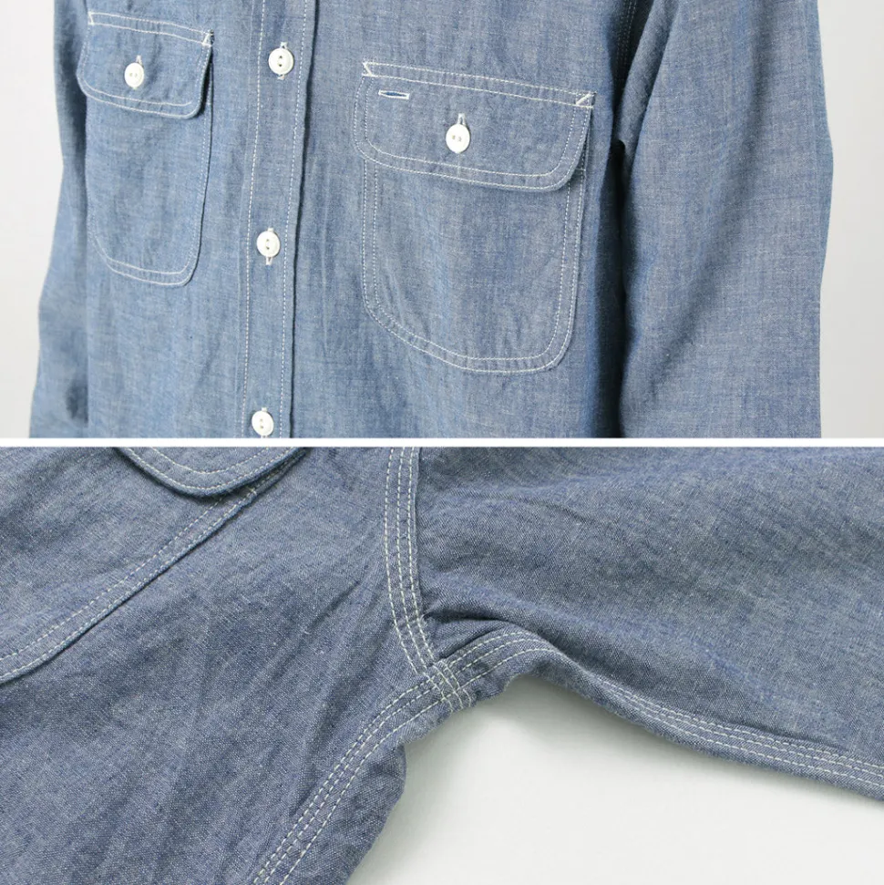 FOB FACTORY / F3494 Chambray work shirt