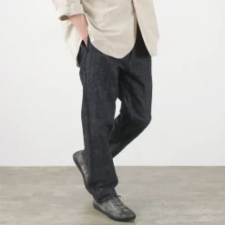 FOB FACTORY / F0516 Cotton hemp herringbone Trouser