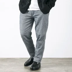 FOB FACTORY / F0513 Cotton Linen Double Wave Chambray Pants