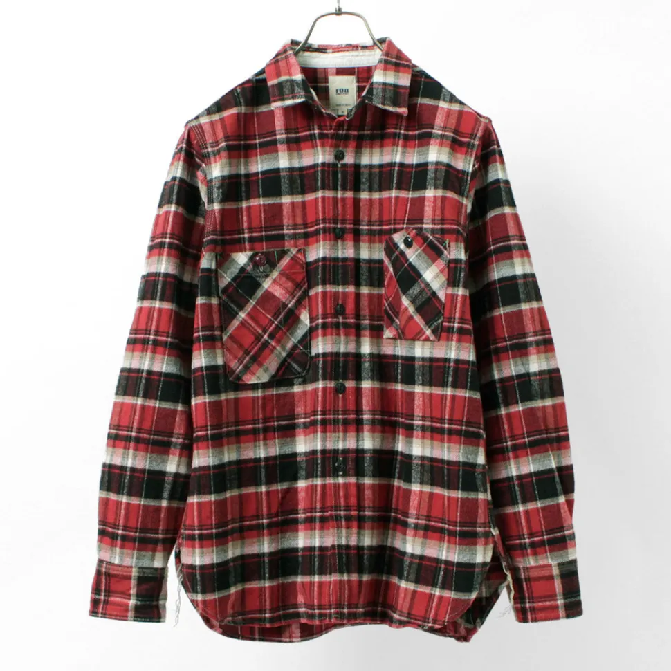FOB FACTORY / F3481 HEAVY NEL WORK SHIRT