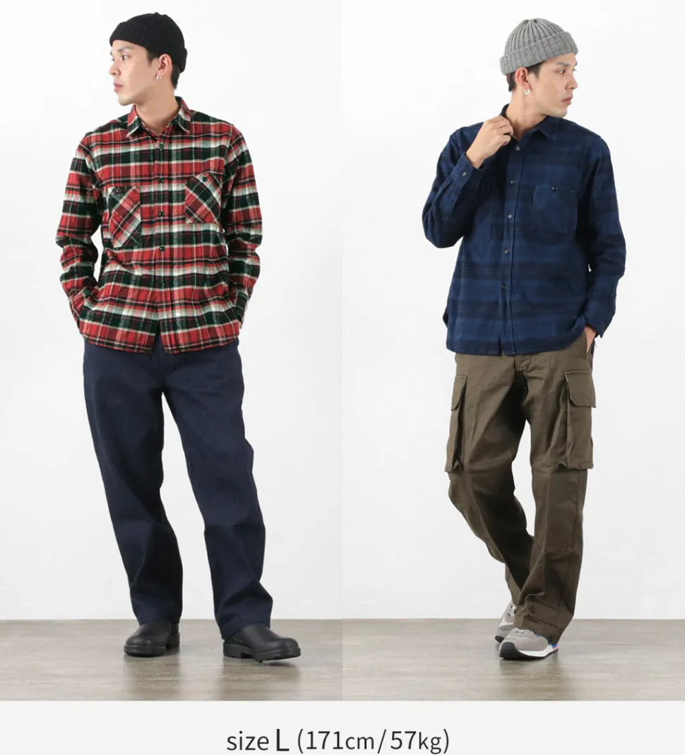 FOB FACTORY / F3481 HEAVY NEL WORK SHIRT