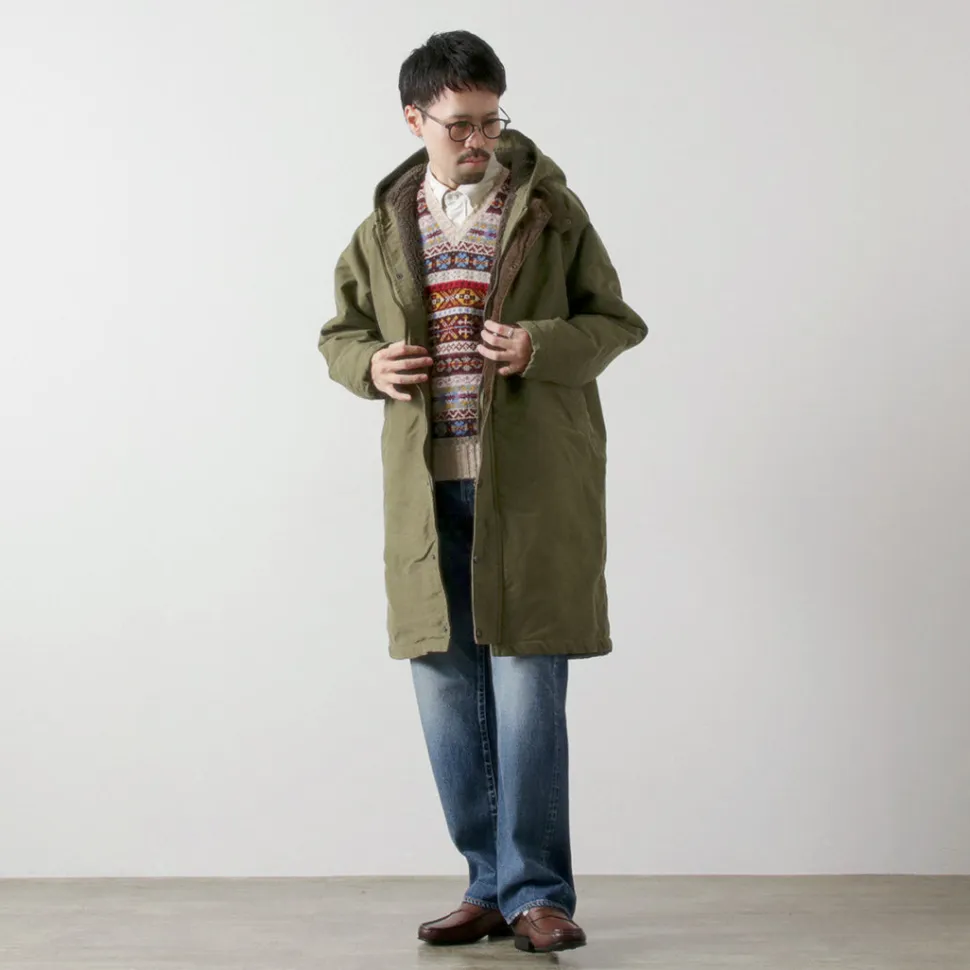 FOB FACTORY / F2450 Moleskin Hood Coat