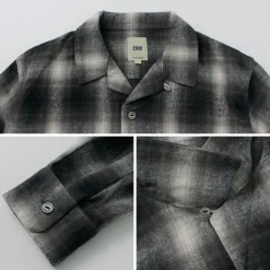FOB FACTORY / F3505 Nel open collar shirt