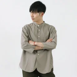 FOB FACTORY / FRC006 military dump band collar shirt