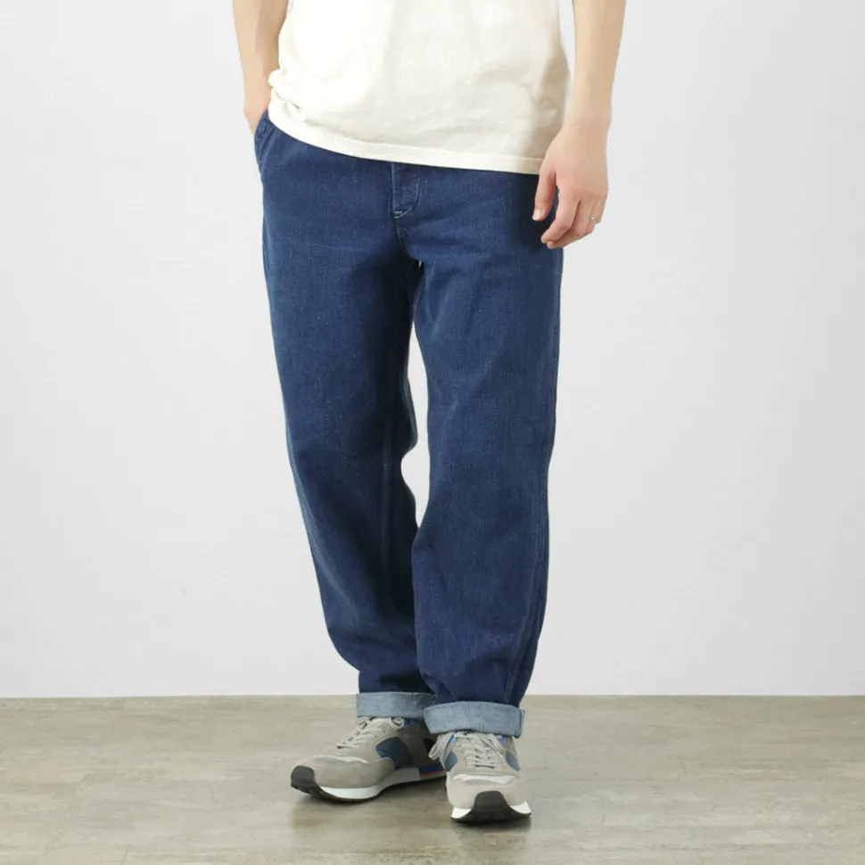 FOB FACTORY / F0511 WW2 Denim deck trousers Used finish