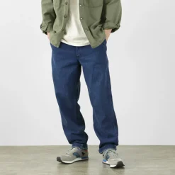 FOB FACTORY / F0511 WW2 Denim deck trousers Used finish