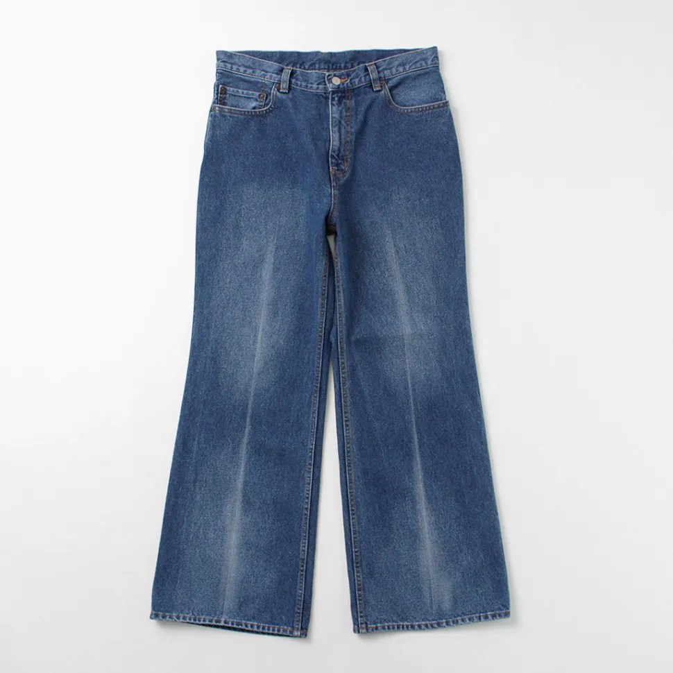 FREEMANS SPORTING CLUB / Francis Boots Cut Jeans Center Crease