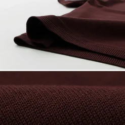 FUJITO / Knit Polo Easy Solid Collar
