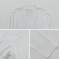 FYNELYNE ENGINEERED BY LIFILL / Cotton Long Sleeve Mock Neck T-Shirt