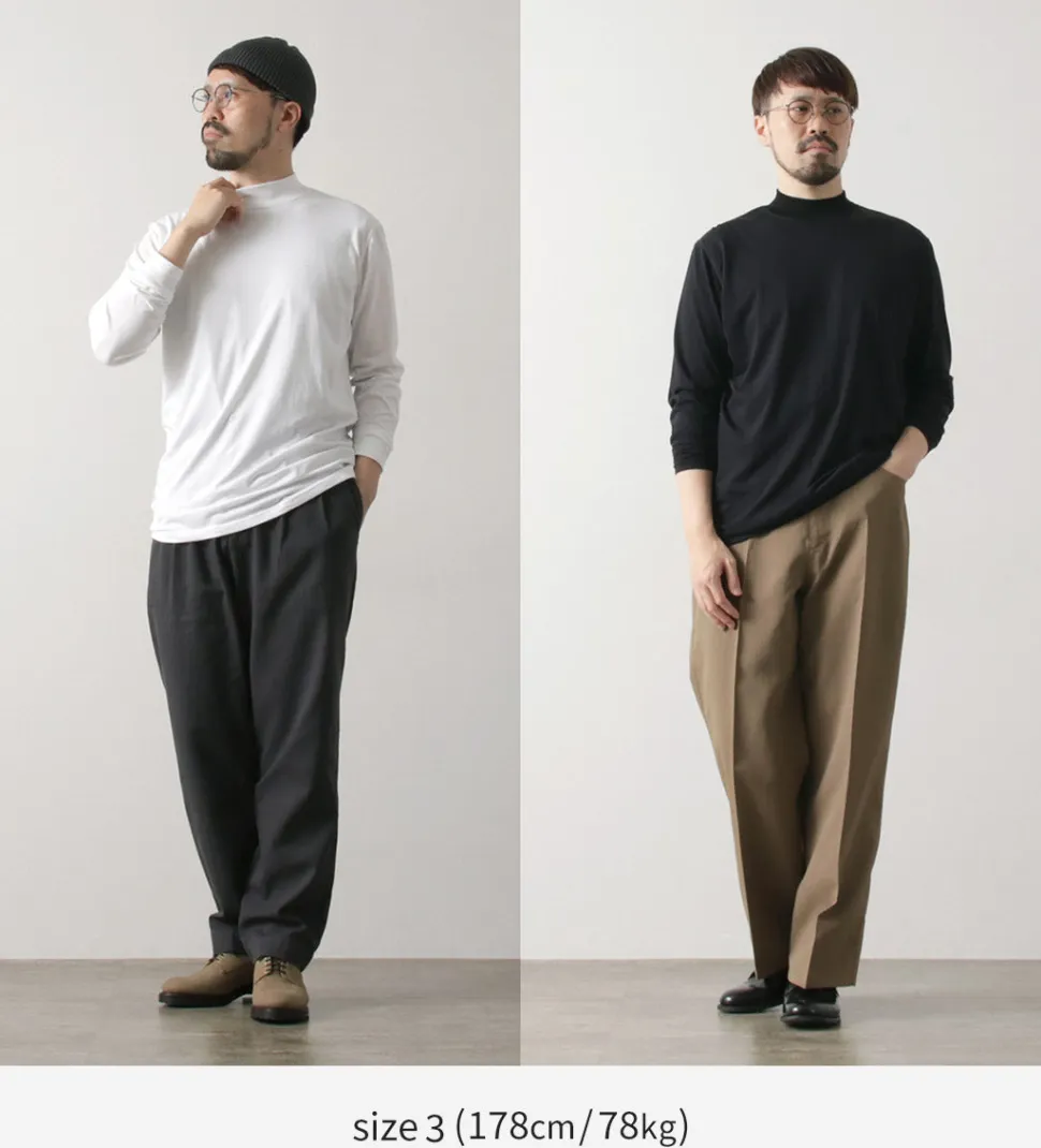 FYNELYNE ENGINEERED BY LIFILL / Cotton Long Sleeve Mock Neck T-Shirt