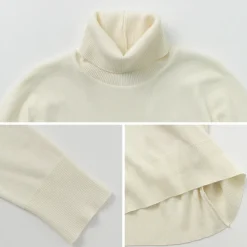 GICIPI / TIGRE Turtle Neck Relaxed Fit Knit Sewn
