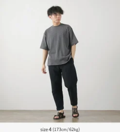 GICIPI / VONGOLA Mock Neck Relaxed Fit Milled T-Shirt