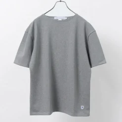 GLACON / Solid colour Boat neck Big shirt