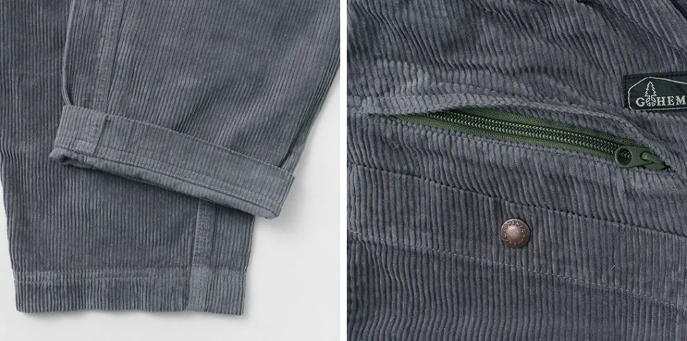 GOHEMP / Hemp Corduroy Traveler Easy Pants Wide Tapered